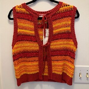 Zara Knit Tie Vest